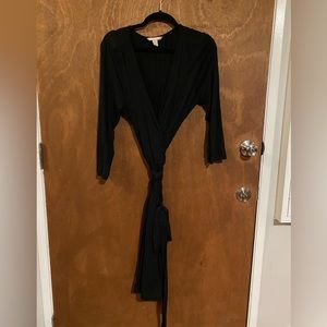 Banana Republic Black Wrap Dress